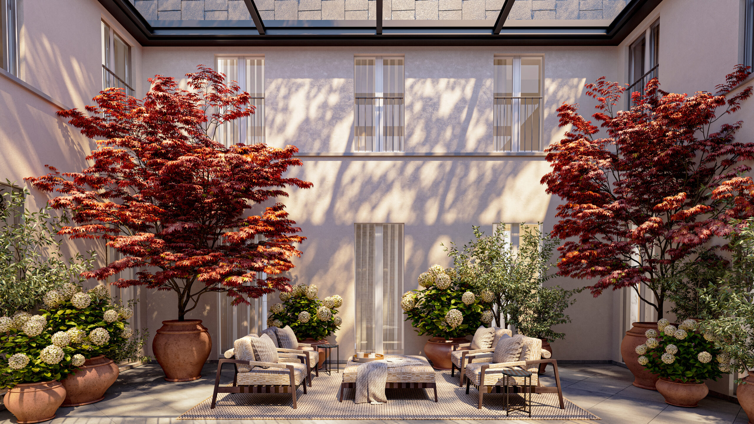 Tokyo Private Villa HIROO. Interiors by FENDI Casa